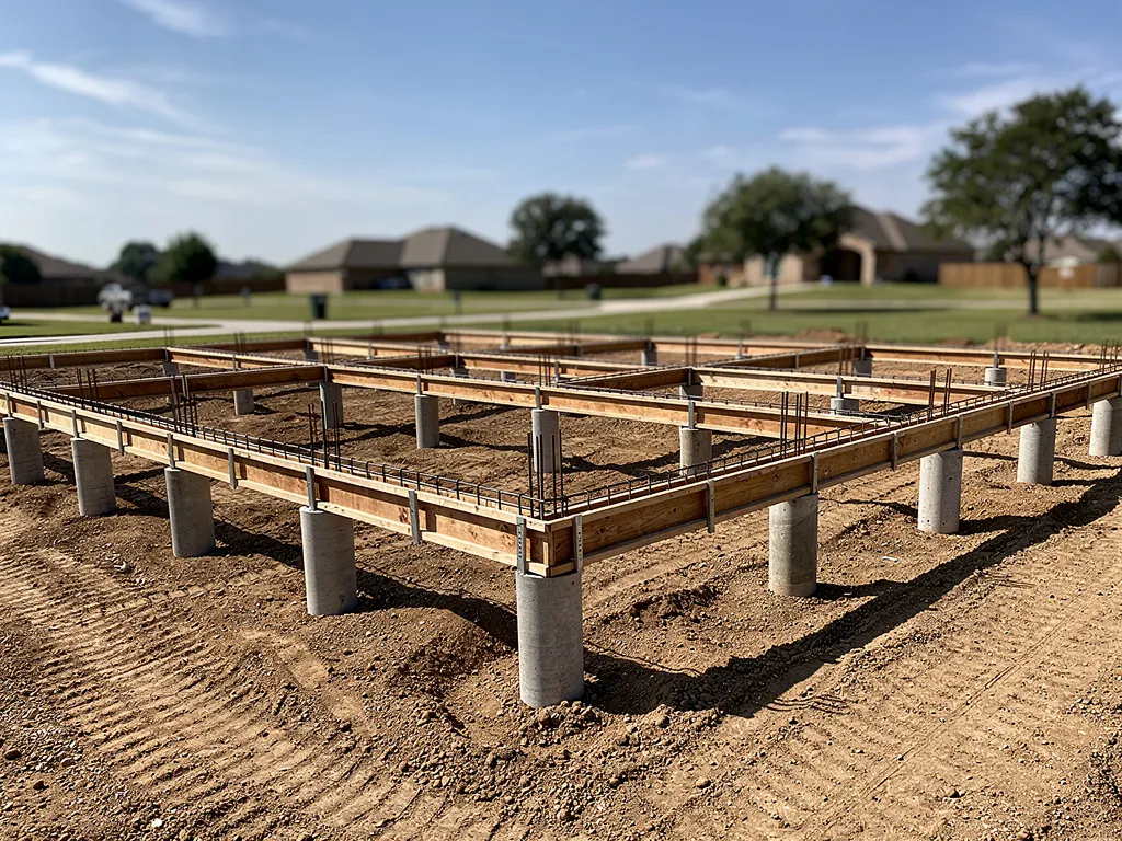 Pier-and-beam foundation, 2,800 sq ft — West Lake Hills